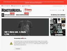 Tablet Screenshot of monstermerch.de